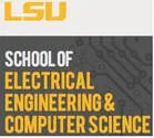 LSU School of Electrical Engineering and Computer Science logo with yellow text on gray.
