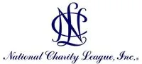 National Charity League logo--blue “NCL” script above name in elegant cursive.